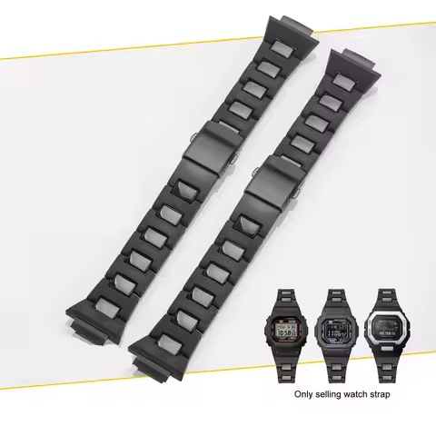 16mm Men Plastic Watch Strap For Casio G-shock DW-6900/DW9600/DW5600/GW-M5610 Watchband waterproof B