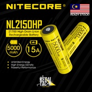 NITECORE NL2150HP - 5000mAh High Performance Rechargeable Battery 21700 - from KEDAI TAC-T