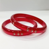 Kid's Acrylic Bangles - A set of 2 pieces in Size 2.0