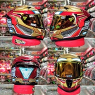 Kyt Helm K2 Rider Motif Iron Man Paket Ganteng