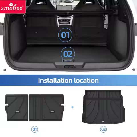 Smabee Right Drive for Geely Starray EM-i 2025-2027 Car Floor Mats Cargo Liner Trunk Pad TPE 3D Foot