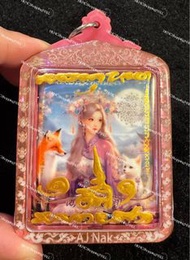 現貨 花神伴雙狐五條經文人緣鳥愛心手工燕通九尾狐-阿贊納-泰國聖物佛牌