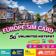 【 UK SIM Card 】【 Europe SIM Card 】【🔥Unlimited 】【 🔥Free UK Number 】Europe Travel SIM Card