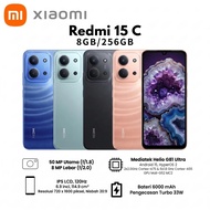 Redmi 15C (4G) - 8GB+256GB | 6000mAh Jumbo Battery, 33W Fast Charging, IP64 Water Resistance Origina