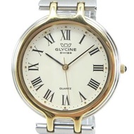 Glycine GLYCINE Men's Watch, Stainless Steel, Quartz Movement, Analog Display, White Dial (Pre-owned