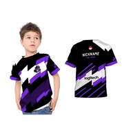 Custom Esports Jersey for Boys and Girls Full Printing Free Custom Name - Children's Esports T-shirt