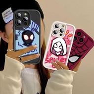 Marvel Spider Man Plain Multistep Casing For OPPO R11 R11S RENO 2 3 4 5 6 Pro Plus Soft INS Cartoon Bumber Silicone Shockproof Phone Case