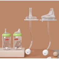 Sippy cup teat drink straw for Pigeon wide neck glass ppsu bottle 5cm diameter