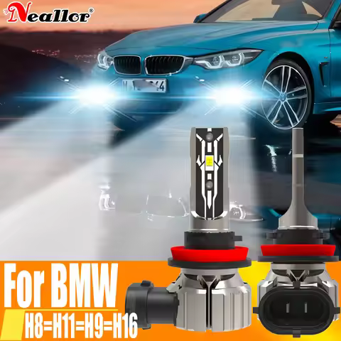 2x H11 H8 Led Fog Lights Headlight Canbus H16 H9 Car Bulb 6000K White Diode Driving Running Lamp 12v