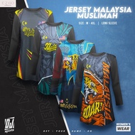 𝐃𝐉 𝐒𝐩𝐨𝐫𝐭 Baju Jersey Muslimah Design Malaysia /Malaysia Women Jersey Merdeka Muslimah