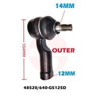 S2U Steering Rack Tie Rod End Outer Inner Nissan Vanette C20 C22 C120 48521/621-G5125D Kepala Ball J