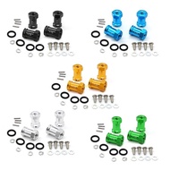 youn 4PCS Aluminum Alloy Wheel Hex Hub Offset Extension Hex Drive Adaptor Combiner Coupler for 1 16 