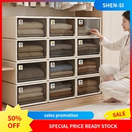Large Capacity Drawer Storage Box Organizer Plastic Stackable Pull-Out Heavy Duty Dustproof PP Mater