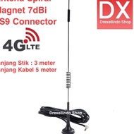 TS9 Antenna Spiral 7dBi 4G LTE 3G WCDMA GSM 3G 2.4G Cable 5 meters