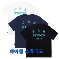 IAB STUDIO TOKYO Alphabet Printed Couple Japanese 100% Cotton High Quality Crew Neck Casual T-Shirt 