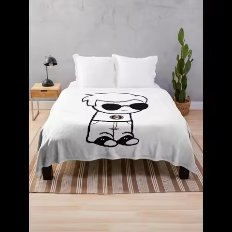 Dave Strider Homestuck Throw Blanket Soft Cozy Plaid Design for Couch or Bed Perfect Gift for Fans