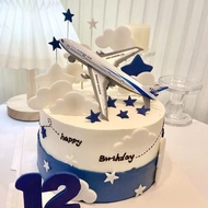 Air Plane Cake Decoration Ornaments Small Plane Model Pilot Children Birthday Cake Plane Main Pictur