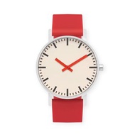 BIJOUONE彼樹灣 B50系列 紅色指針 紅色系硅膠表帶 靜音防水手錶