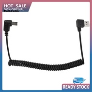 HAN_ 15m/5ft USB 20 Type A Male to USB Type B Male Right Angle Coiled Printer Cable