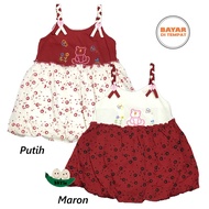 BAYIe - Girls' Balloon Centipede Dress with BEAR PLANET KIDS motif