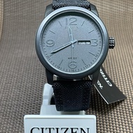 [Original] Citizen BM8475-00F Eco-Drive Military Black Dial Men Black Canvas Solar Watch