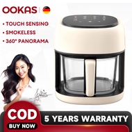OOKAS air fryer oven air fryer glass basket 7L air fryer on sale japan made with oven sale inverter 