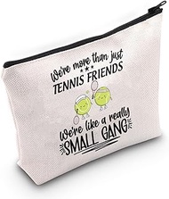 TSOTMO Tennis Makeup Bag Tennis Gifts Tennis Team Gift For Tennis Players Coach Tennis Club Gift For Tennis Lovers, TENNIS FRIENDS, Cosmetic Bags