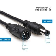 Free Shipping DC Cable 12V DC5521 Male to Female Extension Cable Lighting Card Extension Cable