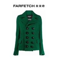 Dsquared2 Ladies Fashion Double-Breasted Felt Jacket FARFETCH FARFETCH