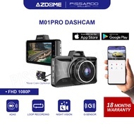 【AZDOME】M01PRO 1080P Full HD Dual Channel Front & Rear DashCam Night Vision ADAS Car Camera Driving 