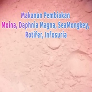 500 g Repack Powder Makanan  Moina, Daphnia Magna, SeaMongkey, Rotifer, Infosuria/Kutu Air