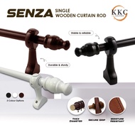 KKC SENZA SINGLE Wooden Curtain Rod (No Ring)Set/Kayu Langsir/Rod Langsir/Batang langsir/Ready Stock