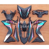 Rs150 V1 & V2 Cover Set Custom hitam matte