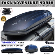 TAKA TS-420DC CARBON Car Roof Box [Adventure Series] [XL Size] [Carbon 3D] Cargo ROOFBOX