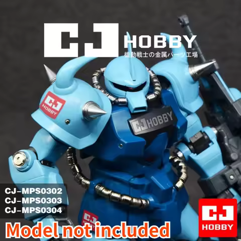 CJ HOBBY CJ-0416~18 Metal Power Pipe Parts for MG 1/100 MS-07B-3 Mobile Suit Model Action Figures Bu