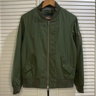 Uniqlo - MA-1 Bomber/ Flight Blouson Jacket - Olive - Size S fits M