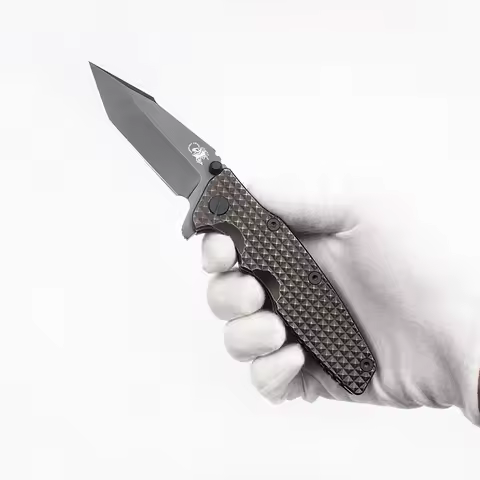 EVIL EYES Custom Hinderer Eklipse Folding Knife Anti Friction DLC CPM 20CV Blade Ti Handle Pocket ED
