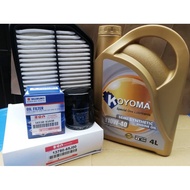 SUZUKI VITARA 16V OIL FILTER + AIR FILTER + KOYOMA 10W40 SEMI SYNTHETIC ENGINE OIL