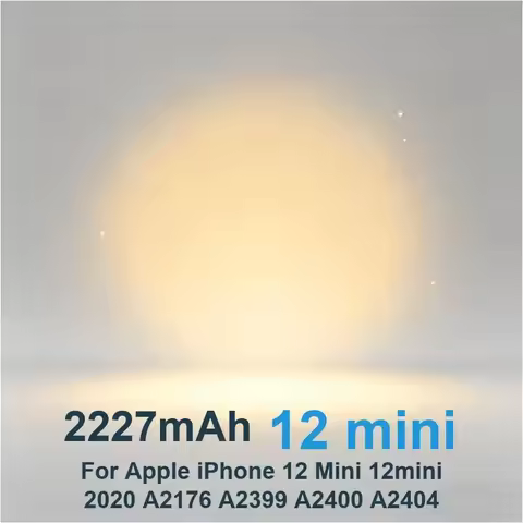 12 mini Mobile Phone Battery For Apple iPhone 12 Mini 12mini A2176 A2398 A2399 A2400 2227mAh Real Ca