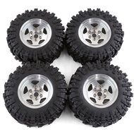 RS | RED SPIDER 4PCS 98MM 1.9" Super Viscosity Rubber Rock Tyres Wheel Tires with Beadlock Wheel Ri