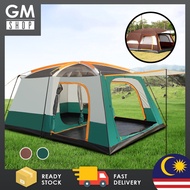 GMSHOP 8-12 Person Large Camping Tent Waterproof Outdoor Camping Tent With 2 Bedroom Compartment
