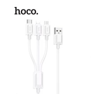 Cáp sạc Hoco X74 3IN1 Micro+Type-C+ip hổ trợ sạc 2.0A dài 1M