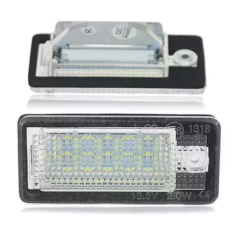 AB12-Car LED License Number Plate Light Lamp White For - A3 S3 8P A4 B6 B7 A5 A6 4F Q7 A8 S8 C6 Cabr