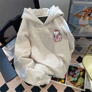 Vui Vẻ Phim Hoạt Hình Hello Kitty In Áo Mùa Thu/Mùa Đông Hàn Quốc dễ thương Mới phong cách Đại Học r