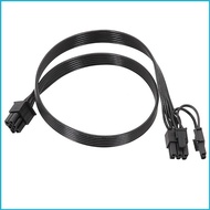 UTAKEE Standard 6Pin to 6+2Pin PCIe Power Extension Cord 6Pin 8Pin PCIe Extension Cable