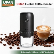 Cliton Electric Coffee Grinder | Wireless & Portable | 40 Grind Settings | Ceramic Burr | Type-C
