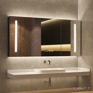 superior productsSmart Bathroom Mirror Cabinet Separate Wall-Mounted with Light Defogging Cosmetic Mirror Bathroom Solid