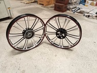 ล้อแม็ก18ก้าน ดำปัดเงา HONDA Wave110i 2009-2021/Wave125i 2012-2023