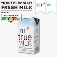 TH True Milk UHT Chocolate Fresh Milk 4 X 110ML