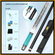 Cue stick Carbon billiard 1/2 Pool Cue 8 ball 9 ball 9.5mm 13mm tip free bucket Snooker cue Blue